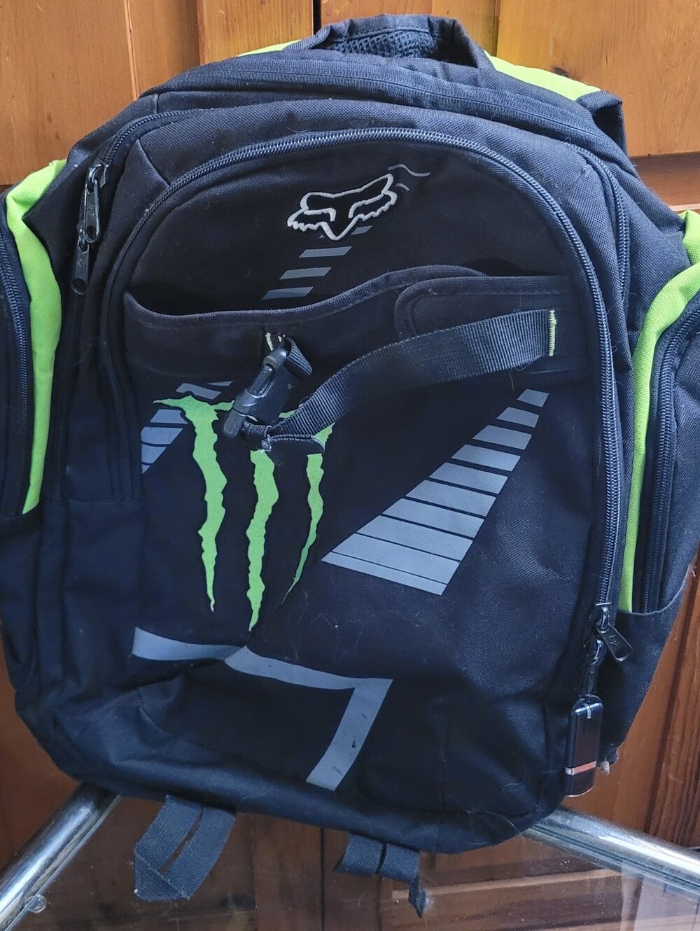 Vintage Fox Racing Monster Energy Ricky Carmichael #4 Motocross Backpack - Rare